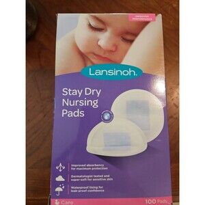 Lansinoh Stay Dry Nursing Pads 100 pads New